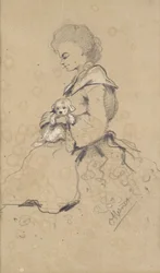 Vrouwen met een kleine hond